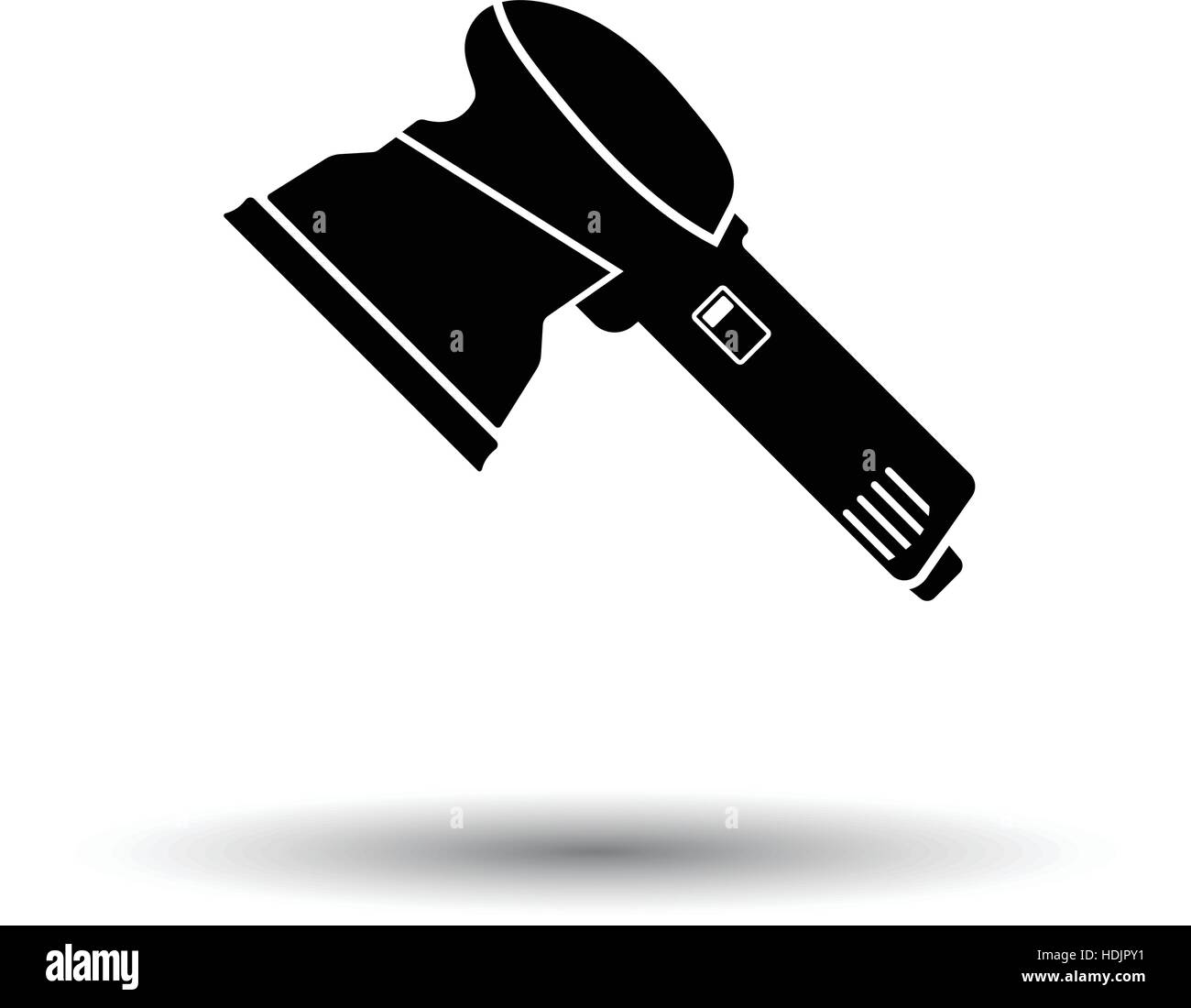 Grinder icon. White background with shadow design. Vector illustration ...