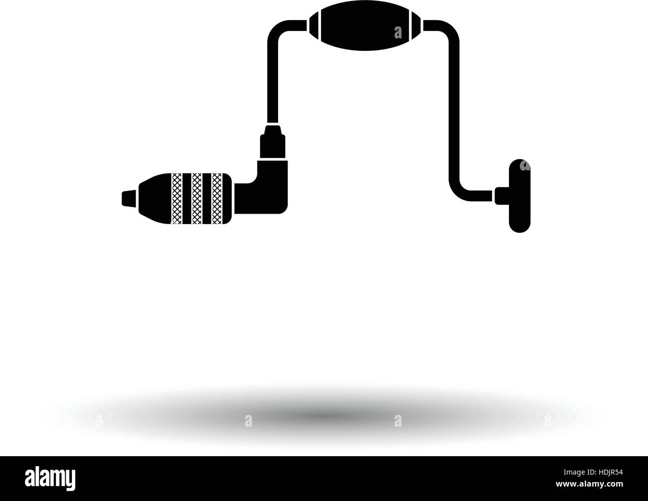 Auger icon. White background with shadow design. Vector illustration ...