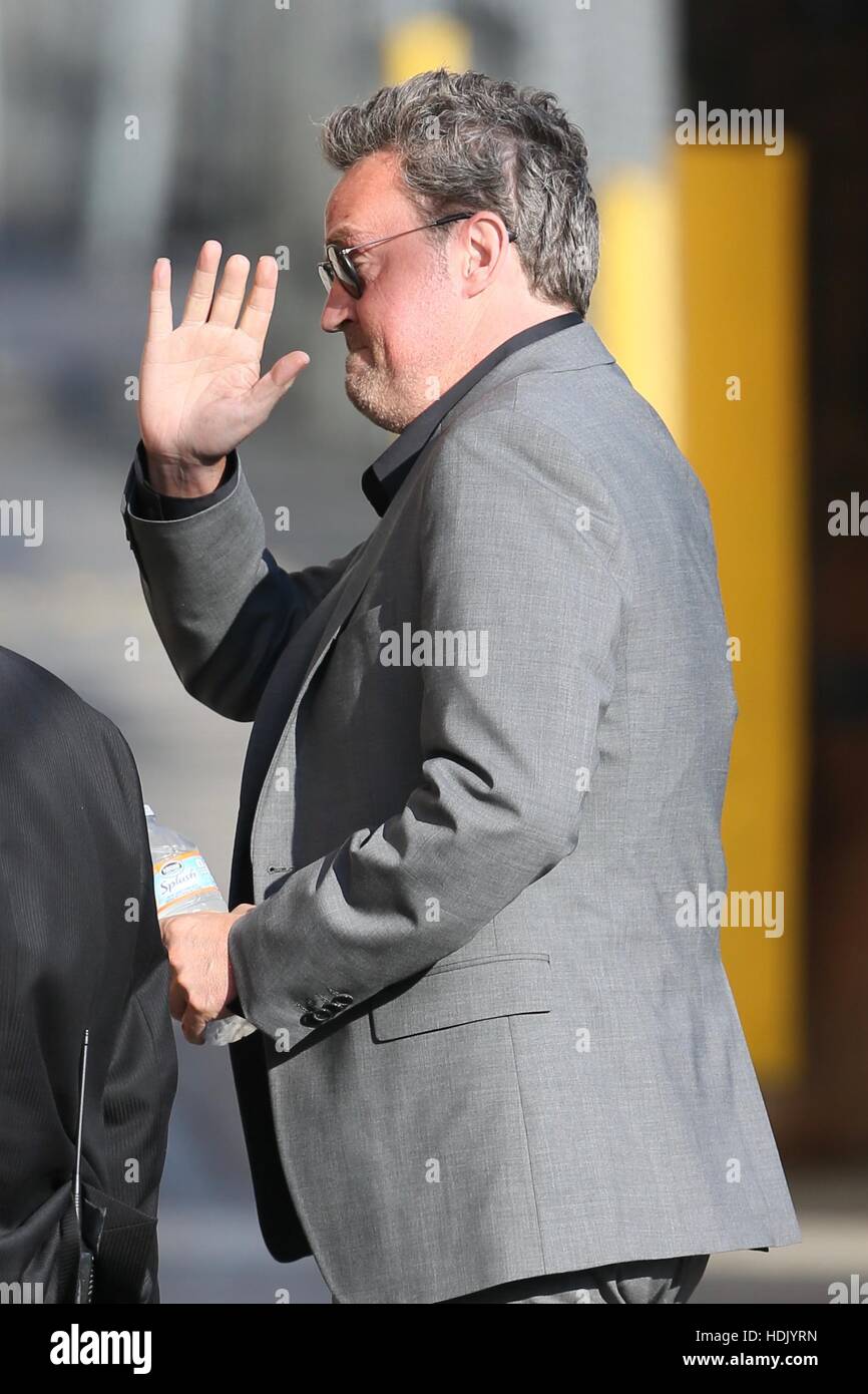 Celebrities at the ABC studios Featuring: Matthew Perry Where: Los ...