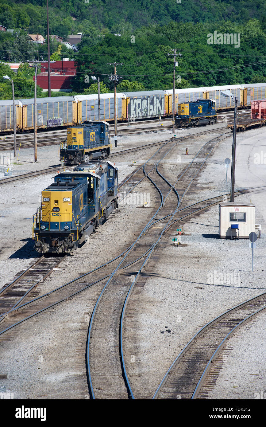 Queensgate Railroad Yard, Cincinnati, Ohio, USA Stock Photo Alamy