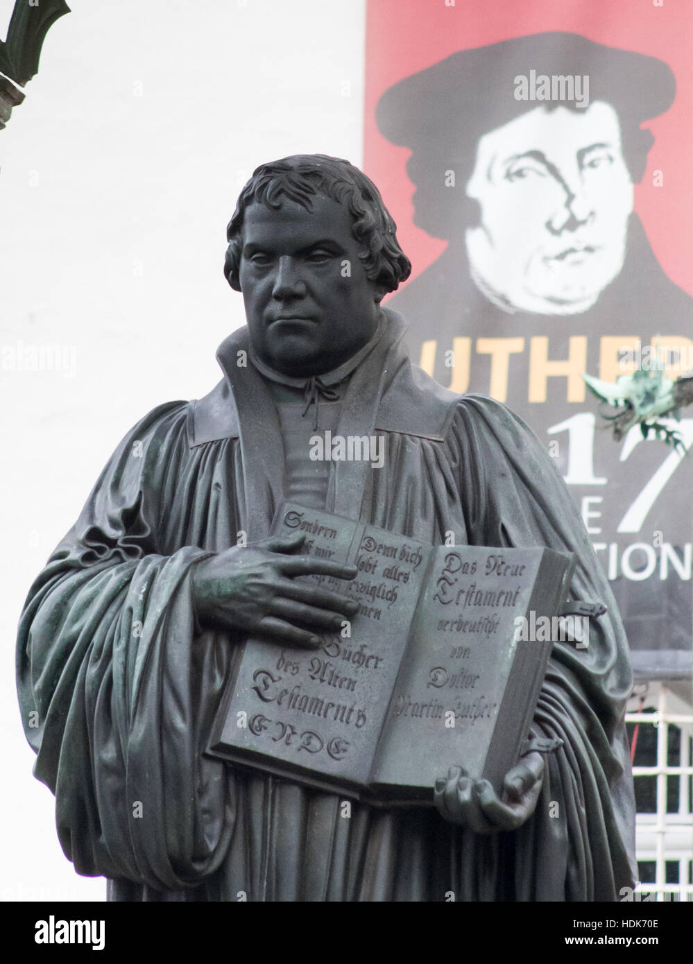 Statue of Martin Luther in Wittenberg, Germany Stock Photo - Alamy