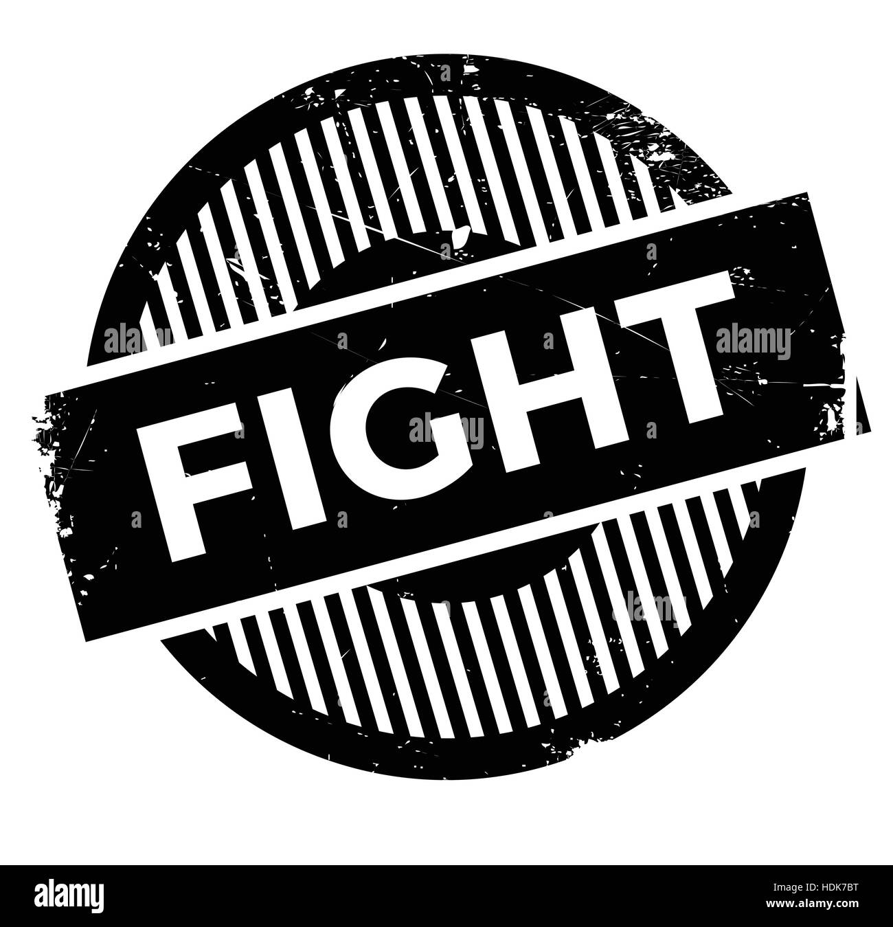Fight rubber stamp. Grunge design with dust scratches. Effects can be easily removed for a clean, crisp look. Color is easily changed. Stock Vector