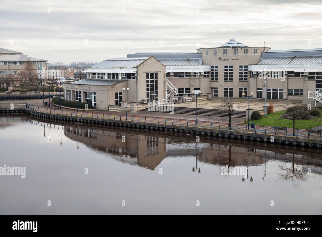 The StocktononTees campus of Durham University,England Stock Photo