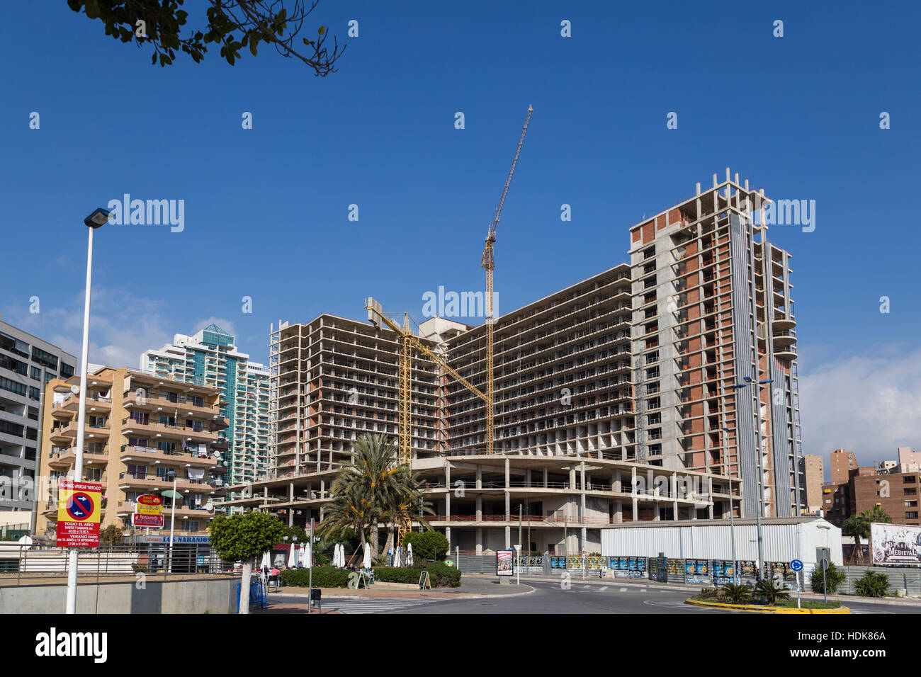 Cala de Finestrat on the Costa Blanca, Spain, resort popular with