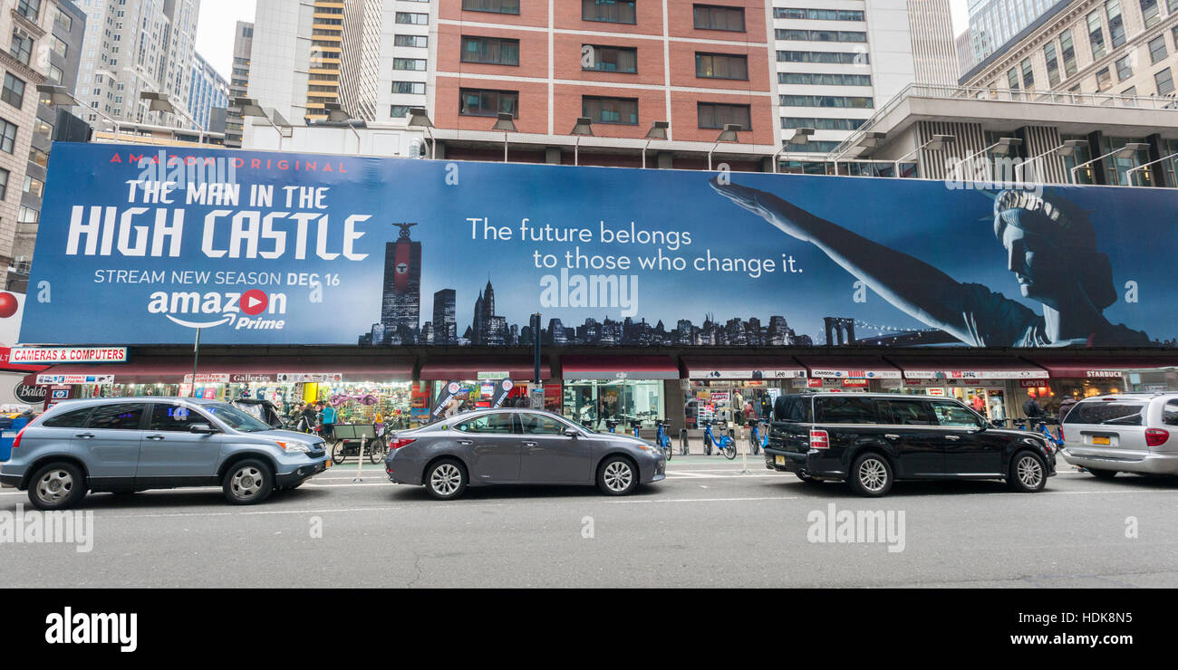 An advertisement to promote the Amazon television show, "The Man in the