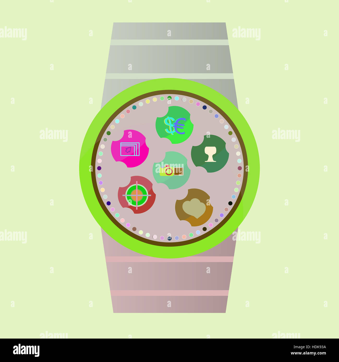 Popular Smart Watch Icons Stock Photo - Alamy