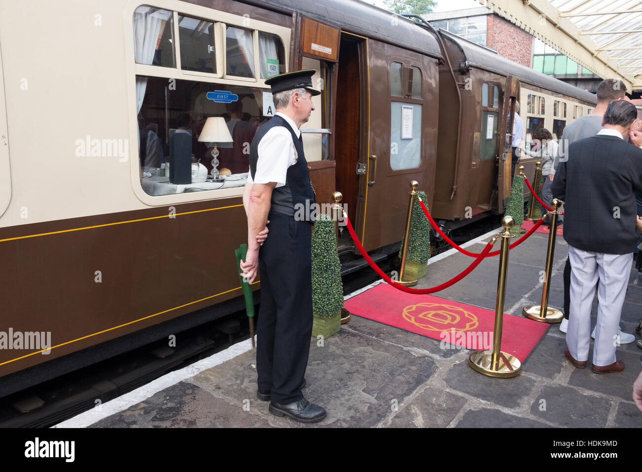 Vintage Train First Class Stock Photo