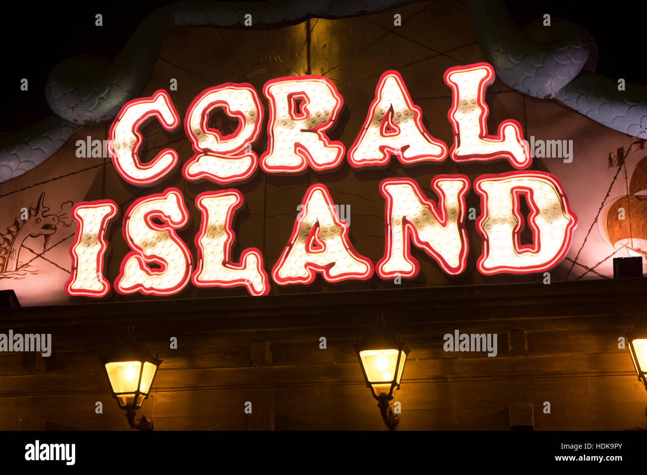 Blackpool Coral Island Stock Photo