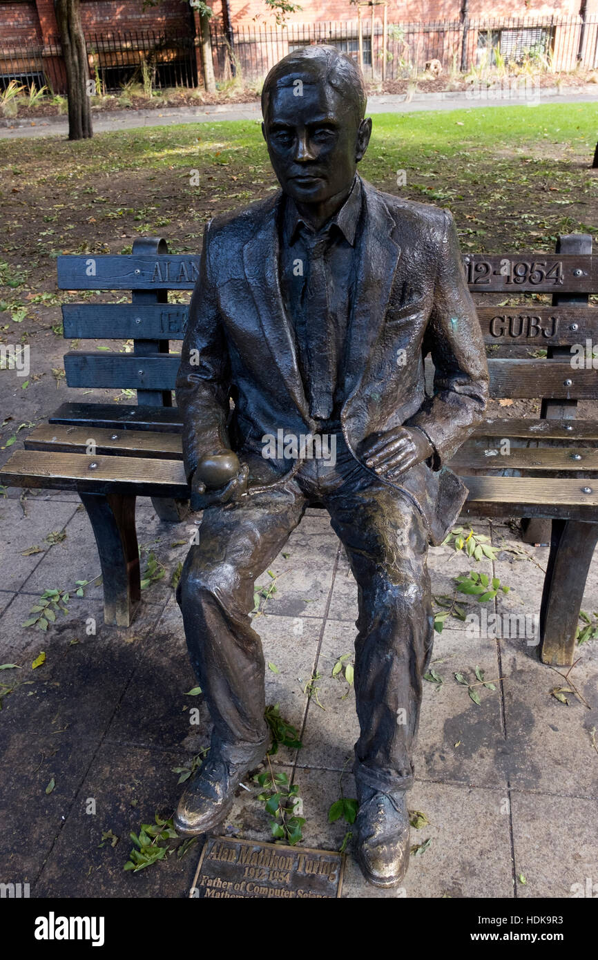 Alan Turing Memorial Stock Photo