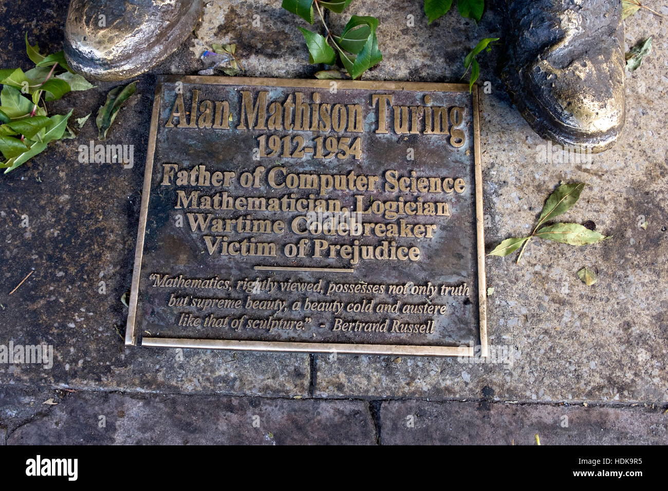 Alan Turing Memorial Stock Photo