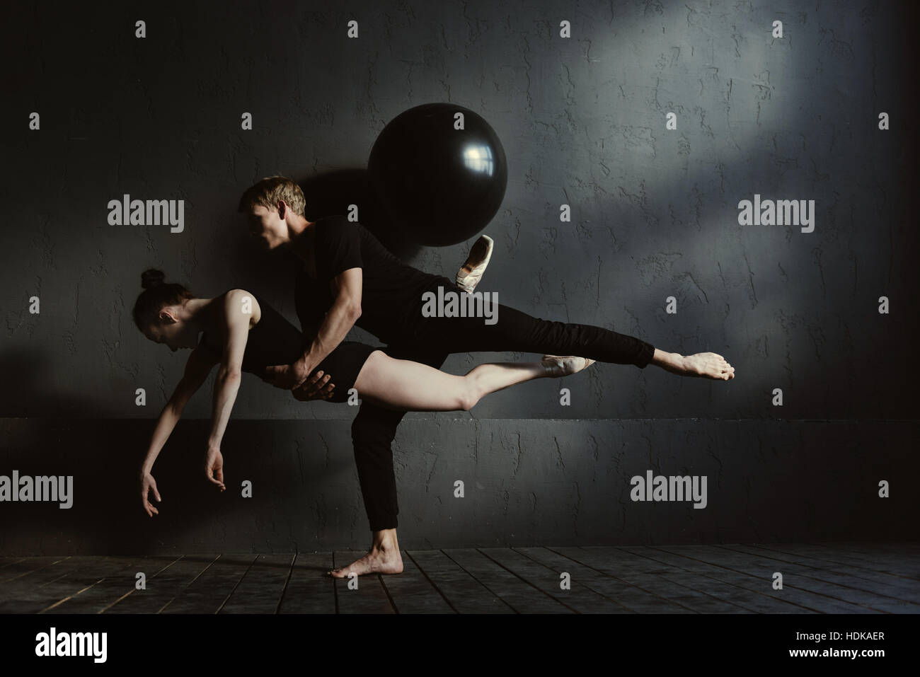 Involved ballet dancers having the rehearsal Stock Photo Alamy