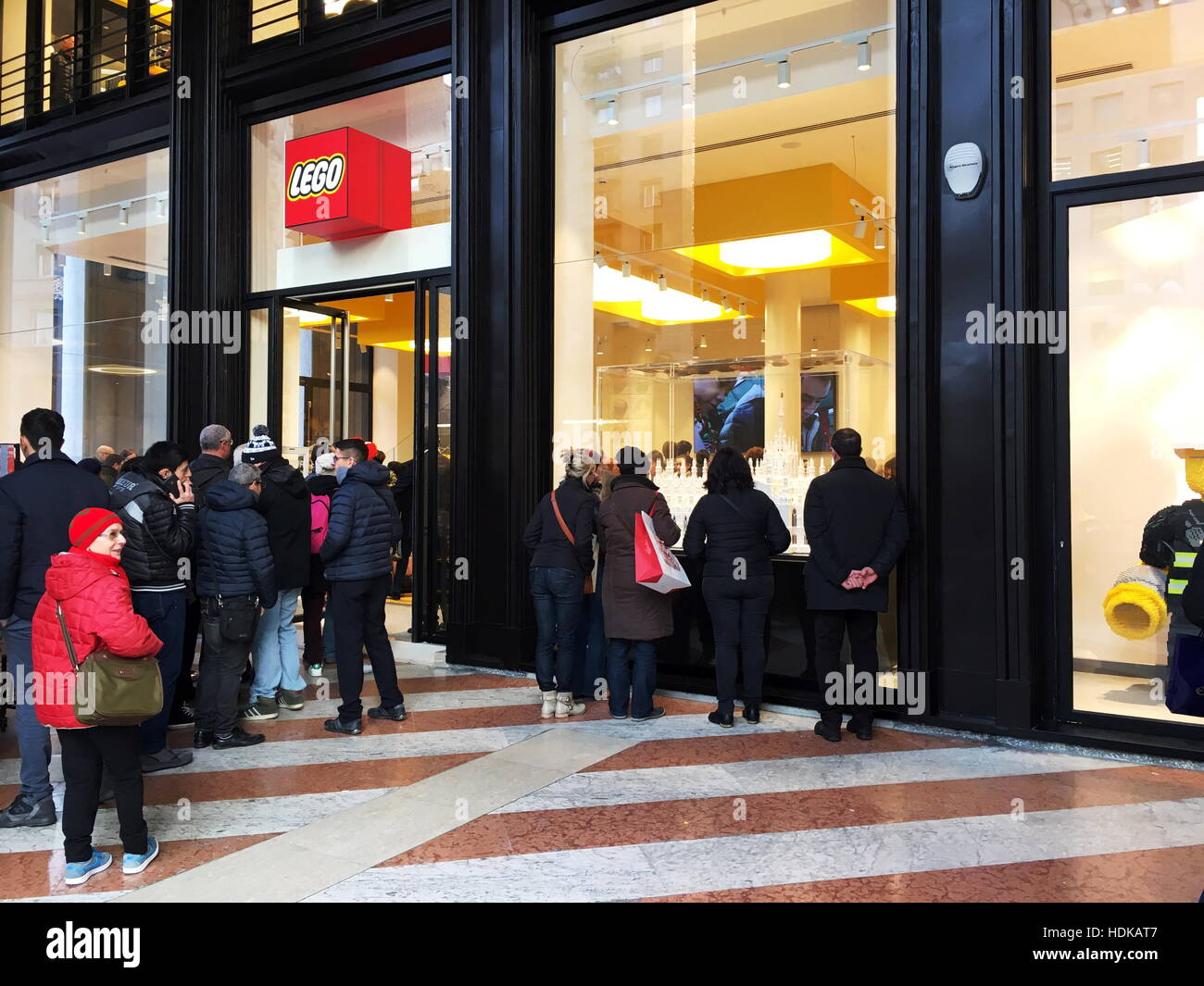 Lego opens it's largest store in Europe at the Piazza San Babila in Milan  Featuring: Lego store Where: Milan, Italy When: 11 Nov 2016 Credit:  IPA/WENN.com **Only available for publication in UK,