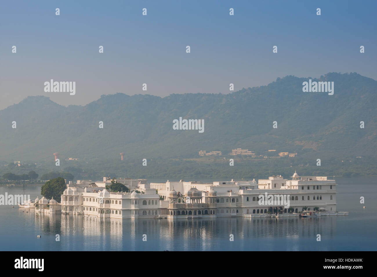 Lake Palace in the beautiful Udaipur Lake, Rajasthan, India Stock Photo