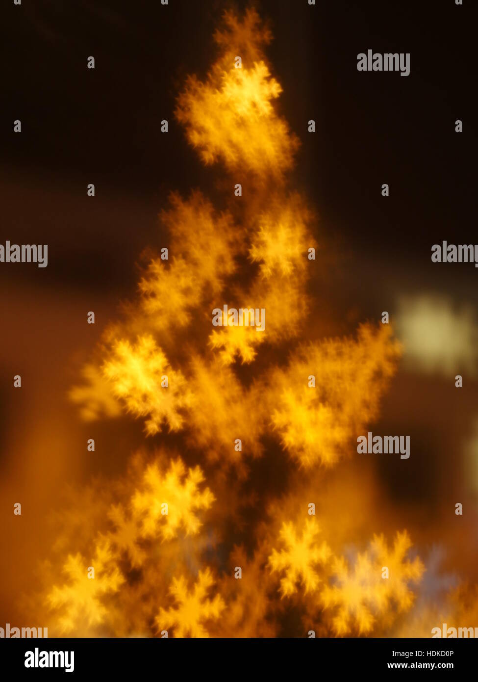 Blue blurred christmas background with snowflakes hi-res stock ...