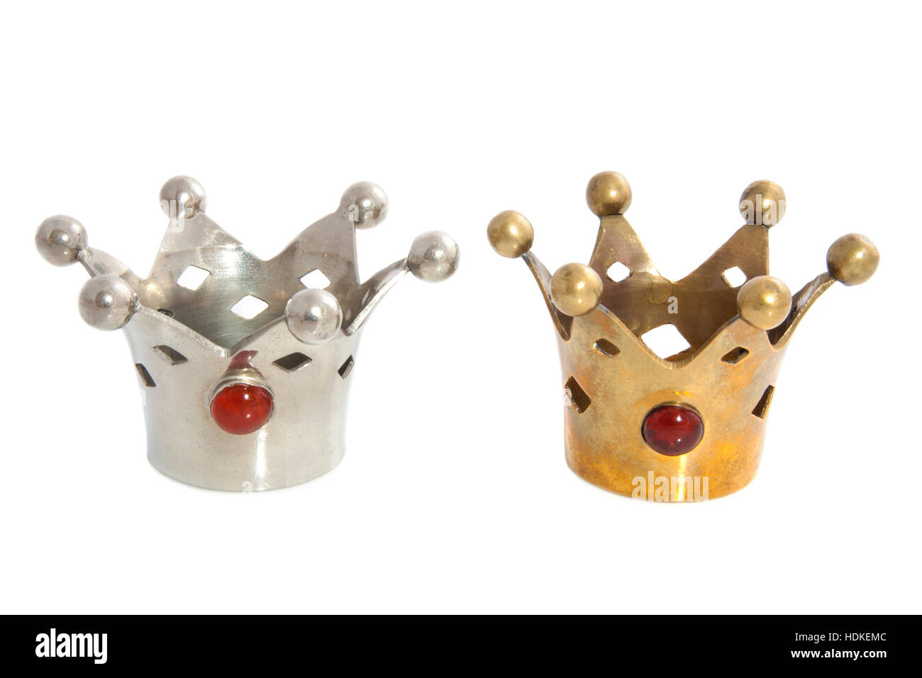 Beautiful crowns isolated Stock Photo