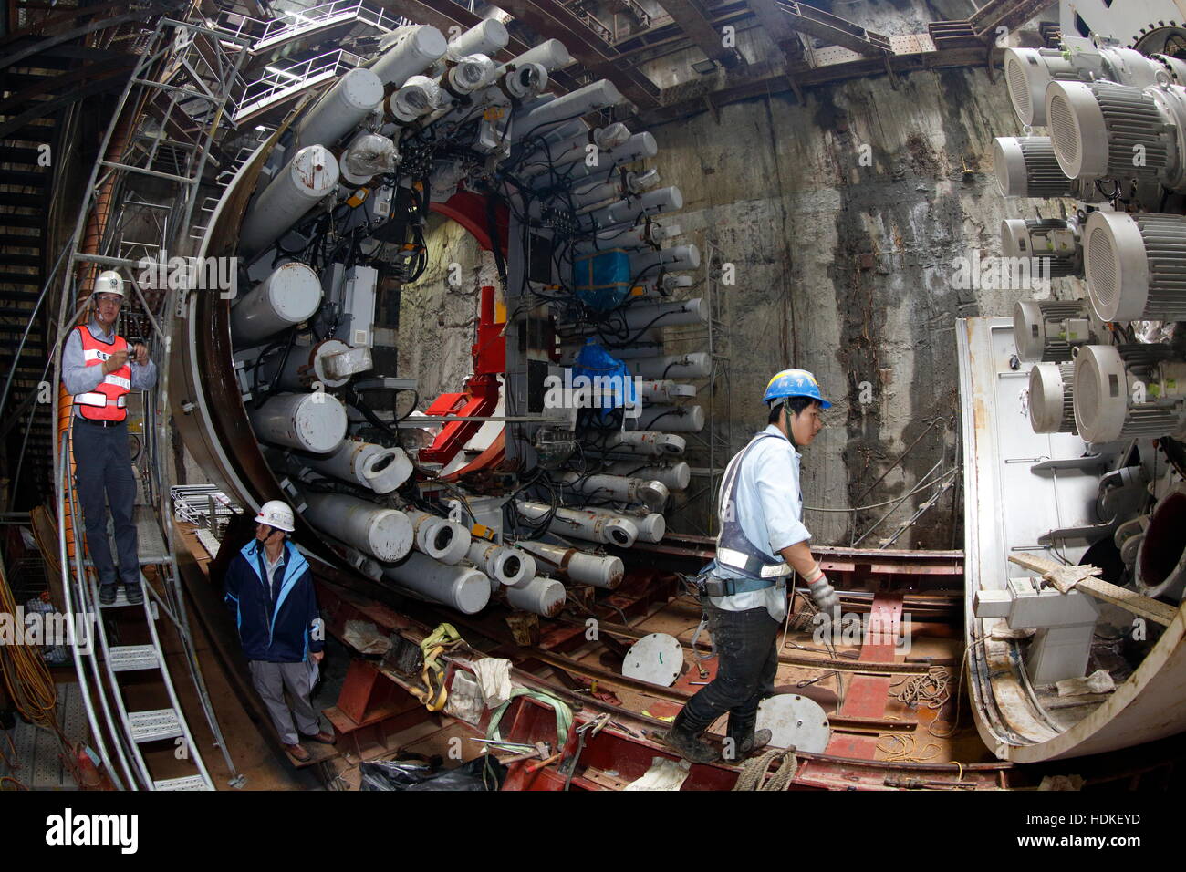 Tunnel Boring Machines Stock Photo Alamy
