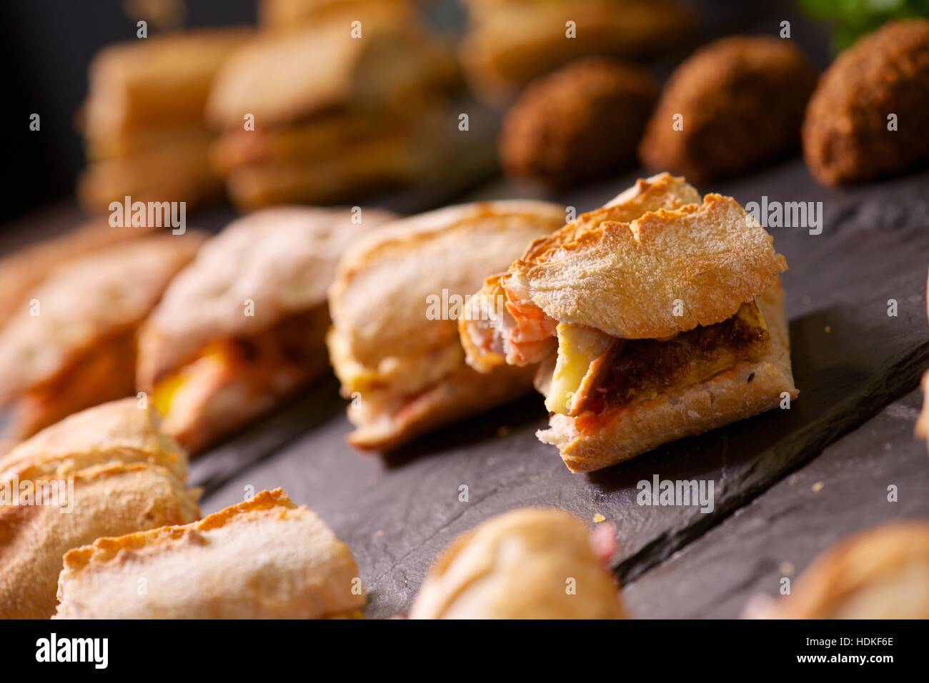 forefront of a group of sandwiches Stock Photo Alamy