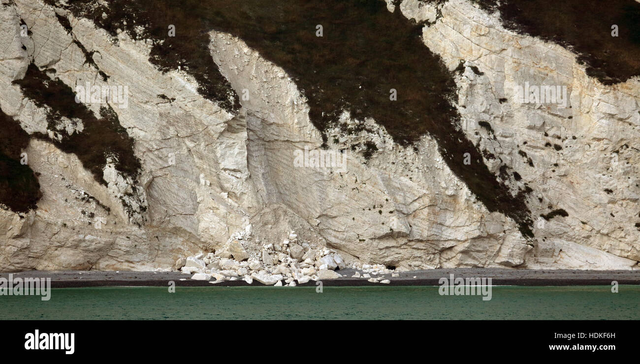 Chalk Cliff structure between White Nothe and Bat's Head near Weymouth Dorset UK Stock Photo Alamy
