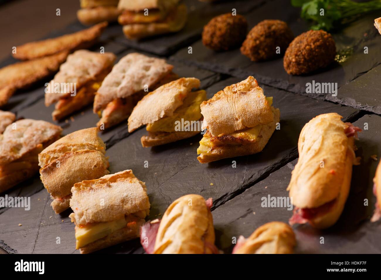 forefront of a group of sandwiches Stock Photo Alamy