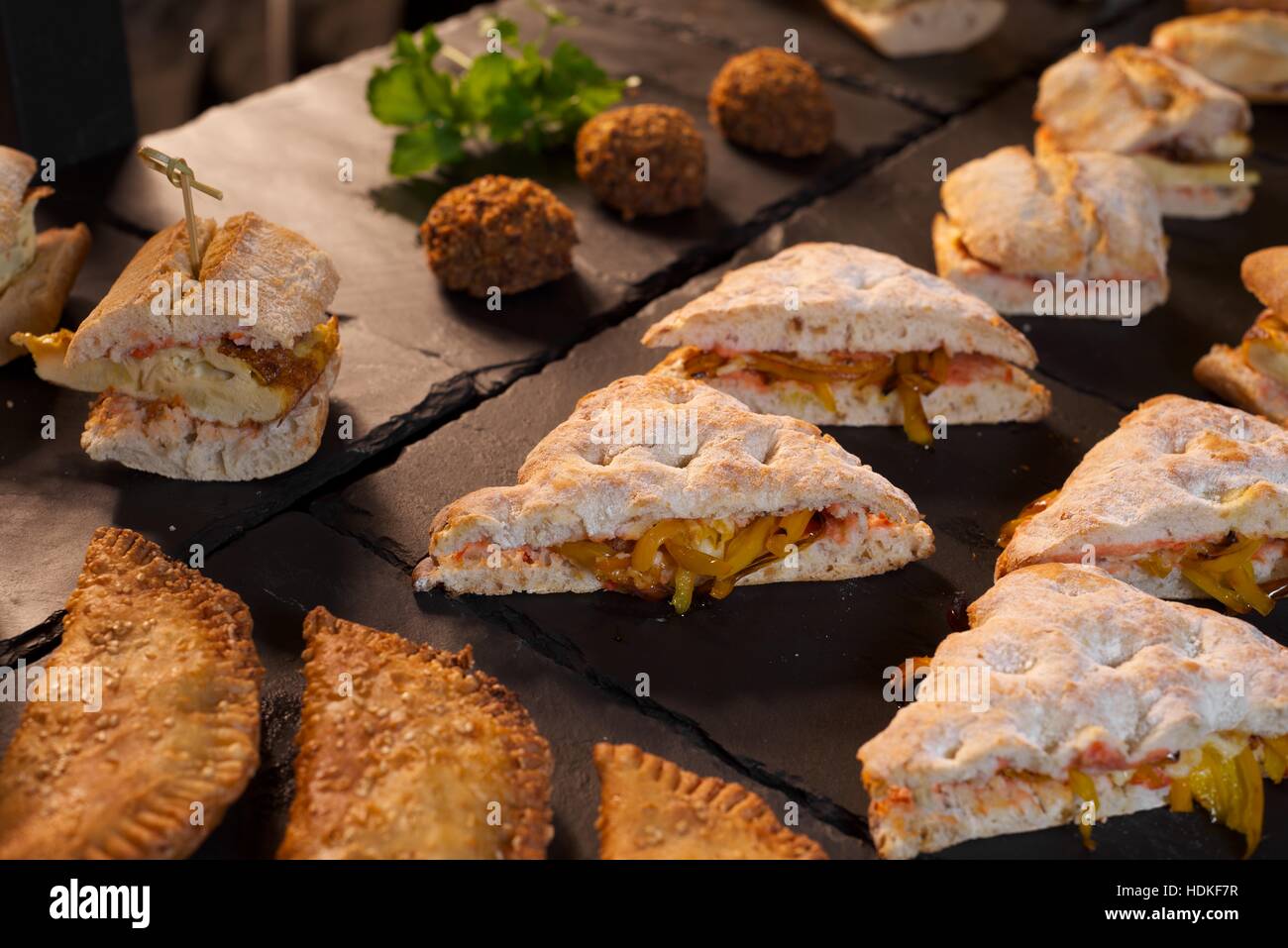 forefront of a group of sandwiches Stock Photo Alamy