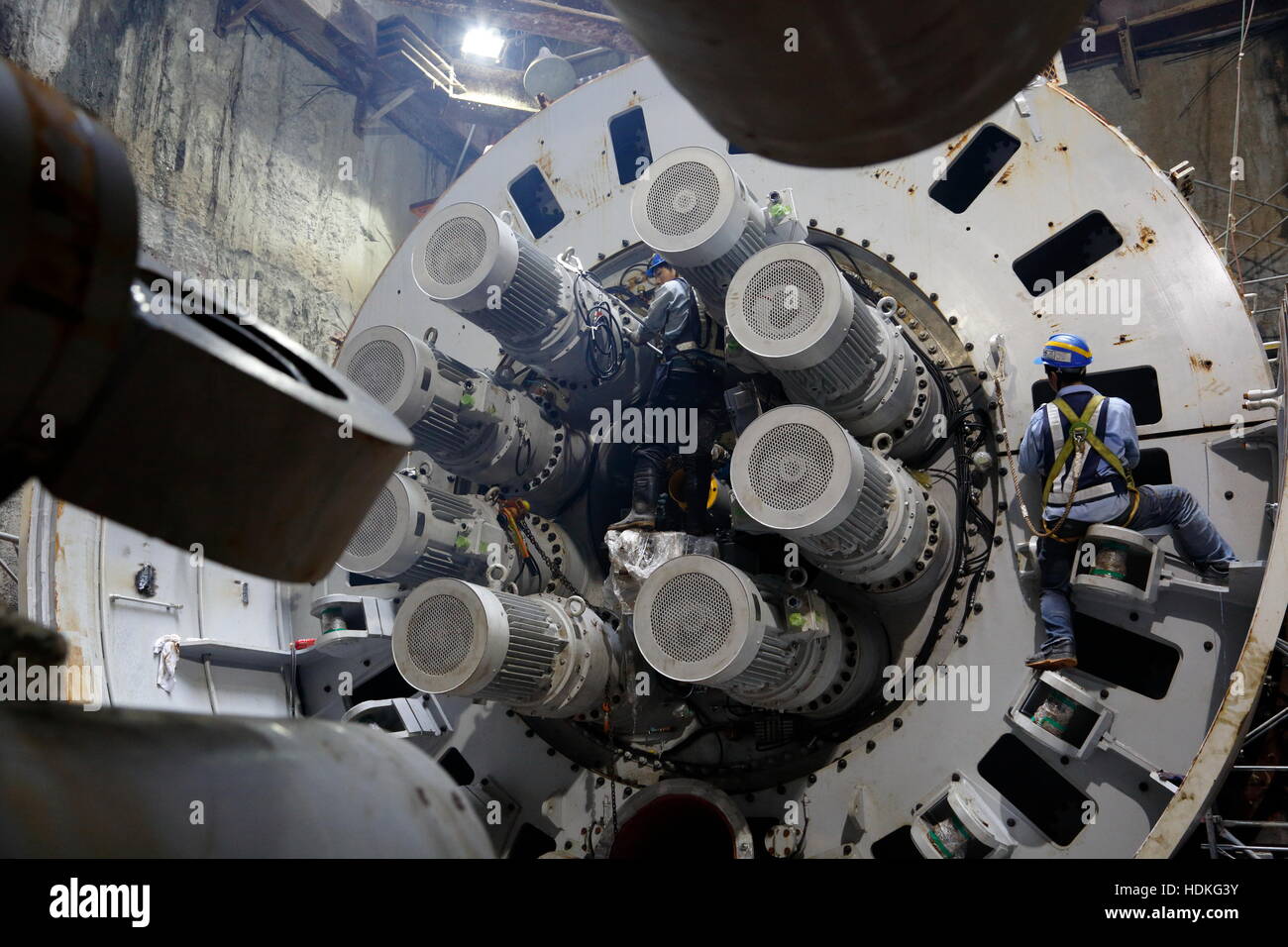 Tunnel Boring Machines Stock Photo Alamy