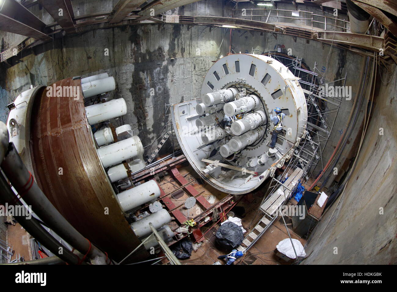 Tunnel Boring Machines Stock Photo Alamy