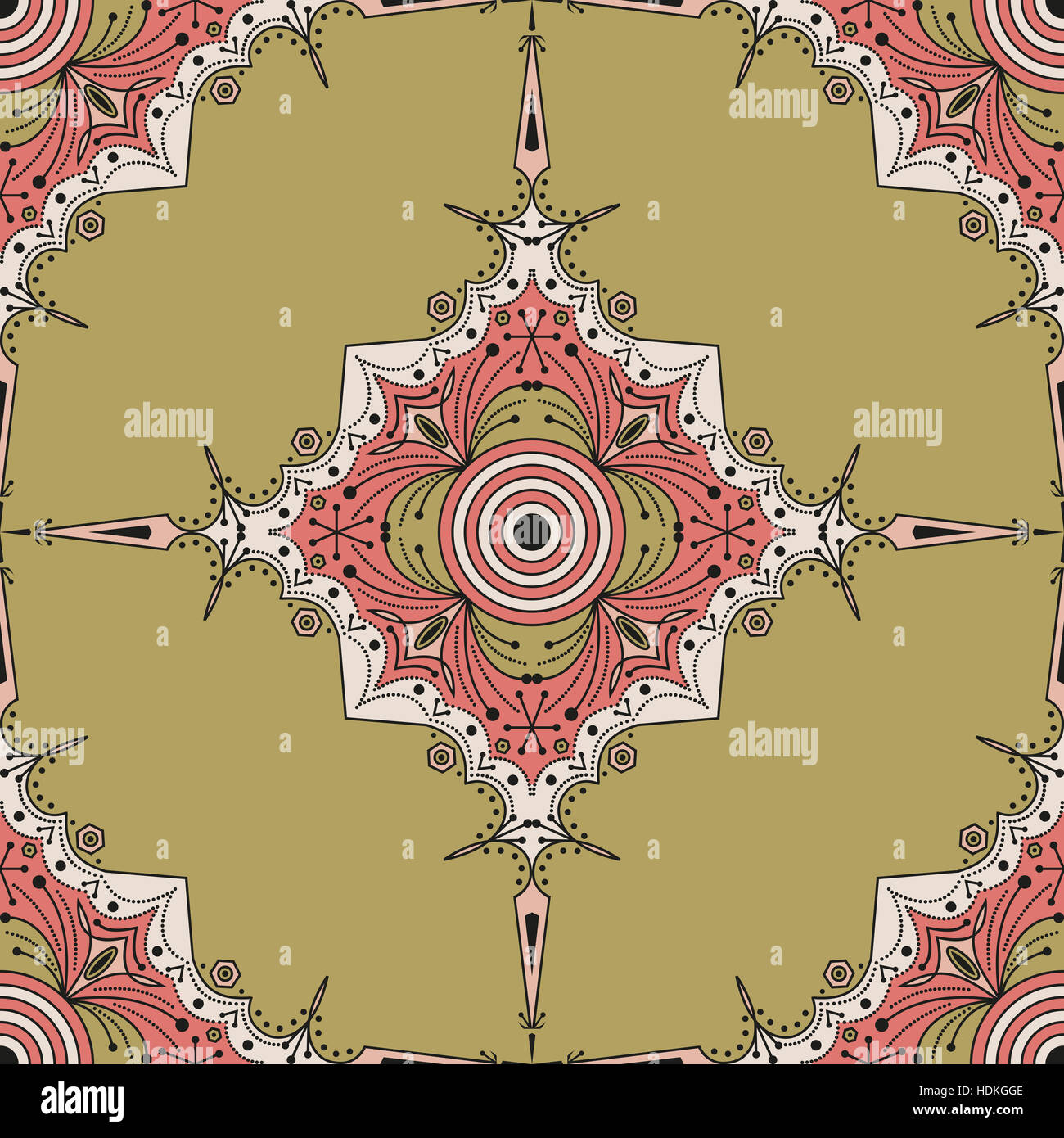 Colorful ethnic patterned background. Arabesque vector ornament Stock ...