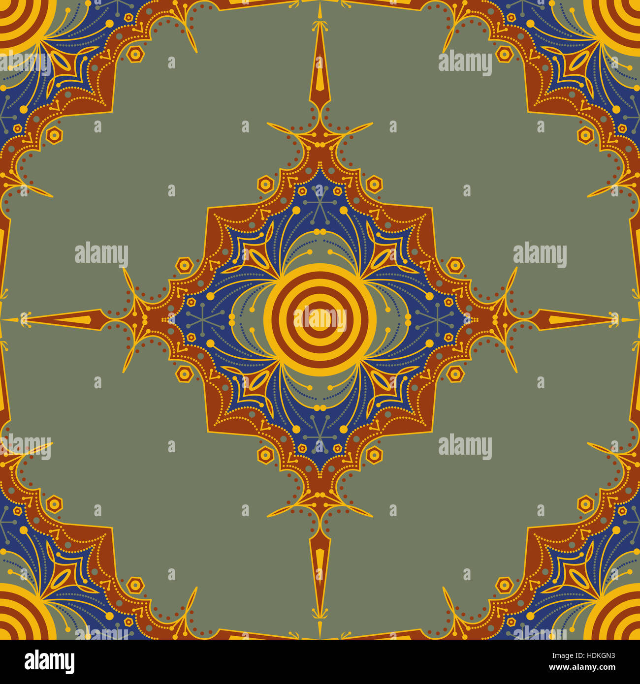 Colorful ethnic patterned background. Arabesque vector ornament Stock ...