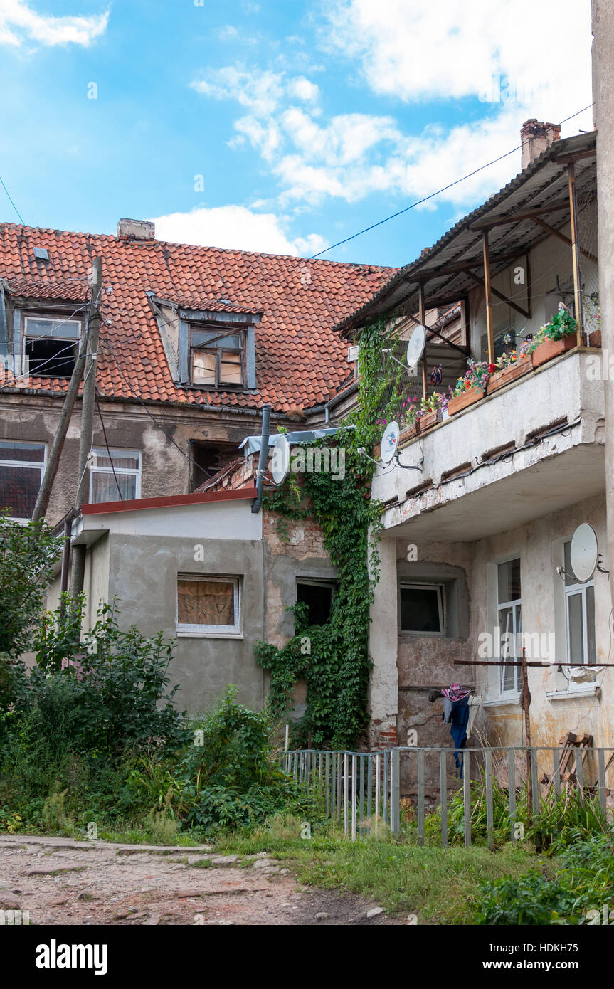 Old City. Ancient ruined buildings. Stock Photo