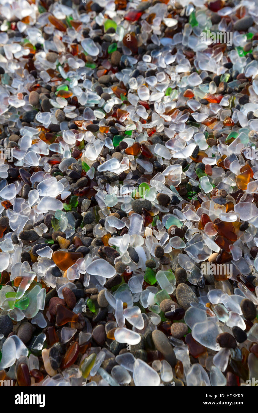 Colorful Sea Glass Found In Glass Beach Fort Bragg