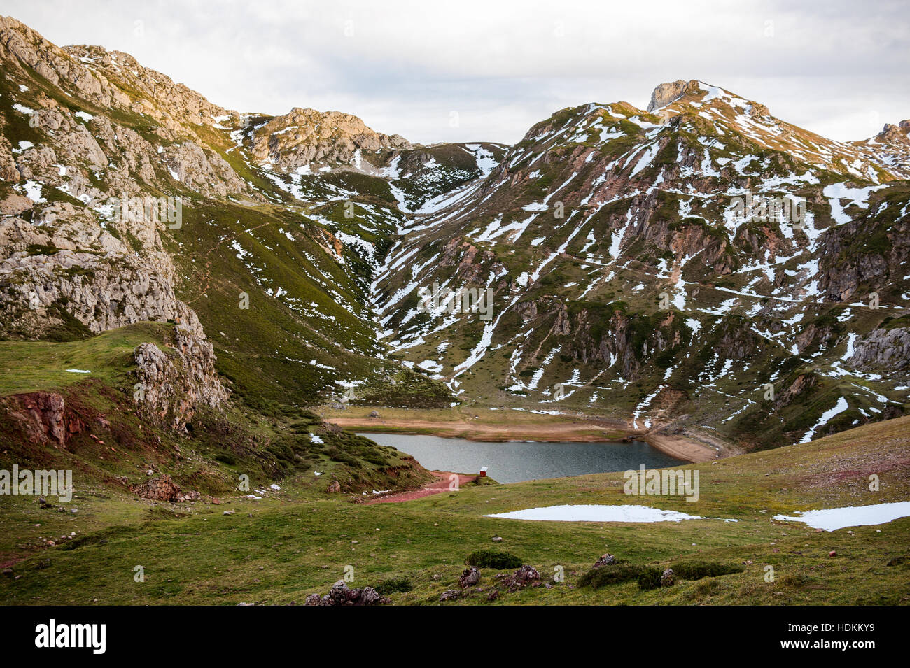 La Cueva Lake in Somiedo Natural Park Stock Photo Alamy