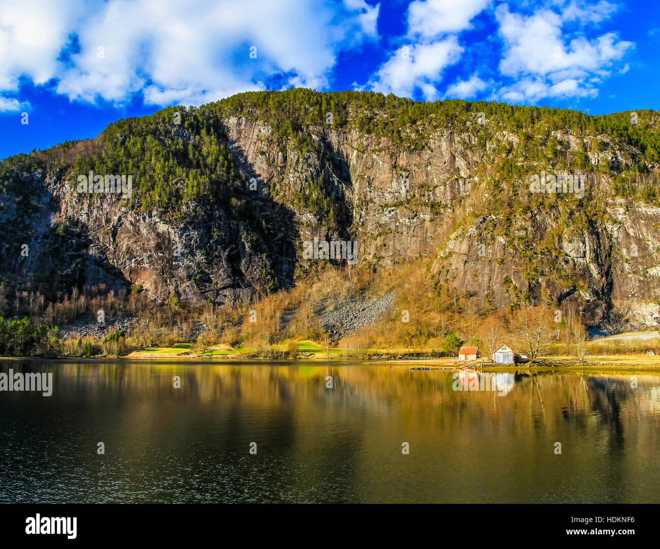 Fjord view. Hordaland, Norway Stock Photo - Alamy