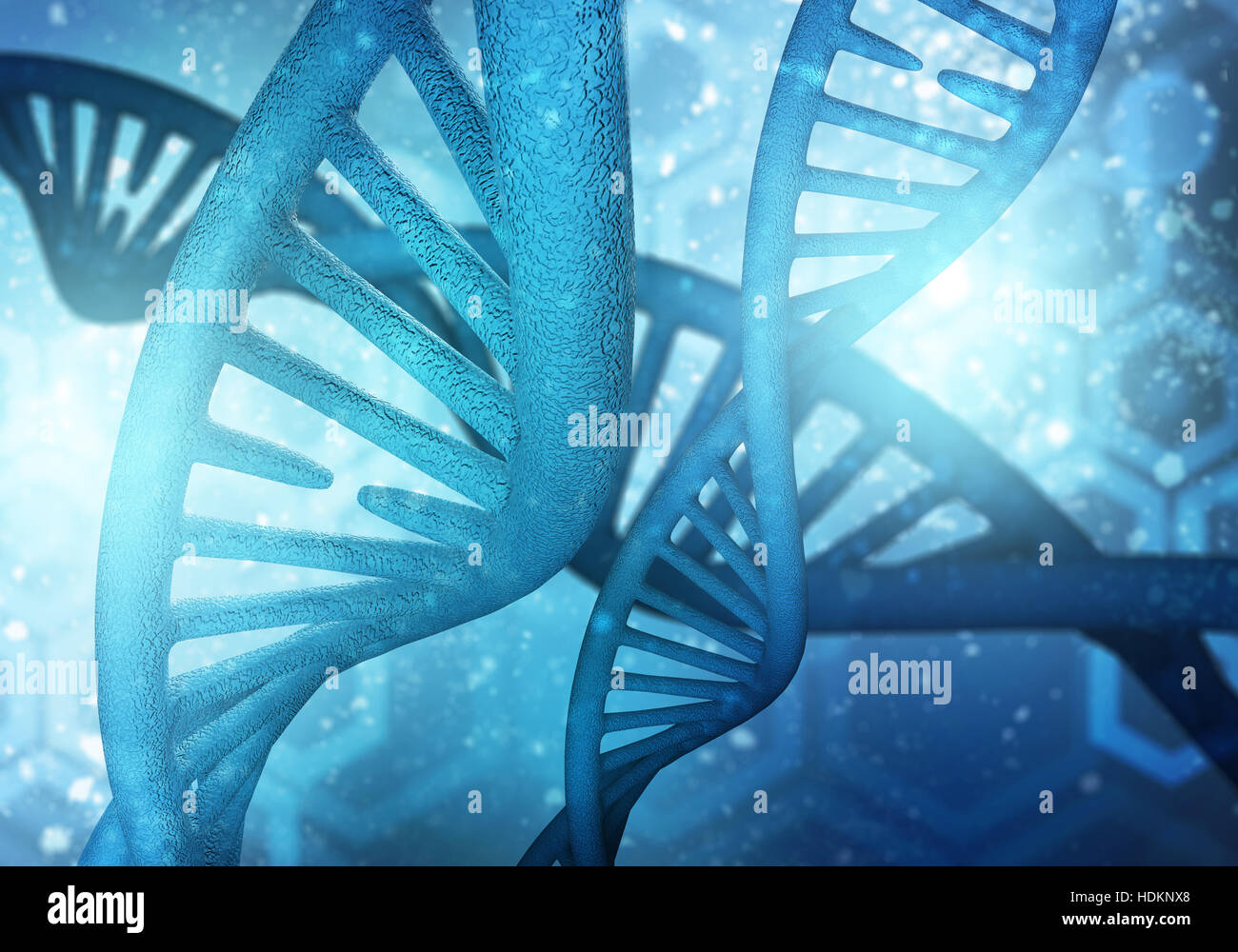 DNA molecules background, 3D rendering Stock Photo - Alamy