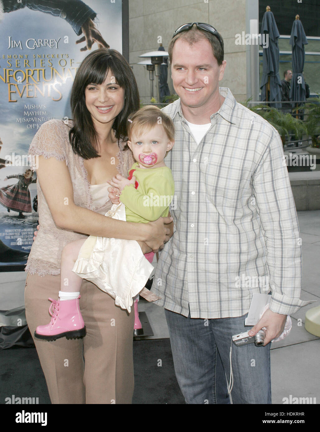 Catherine Bell with husband Adam Beason and daughter, Gemma, at the