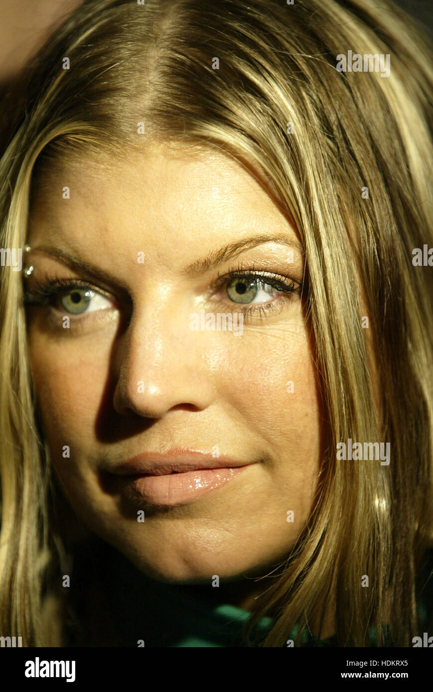 Fergie of the musical group the Blacked Eyed Peas at the annoucement of