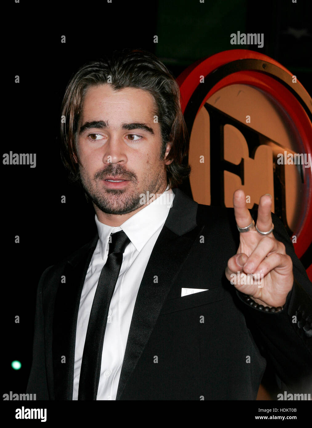 Colin Farrell at the premiere of the film, 'Alexander'' at Grauman's Chinese Theatre on November 16, 2004 in Los Angeles. Photo credit: Francis Specker Stock Photo