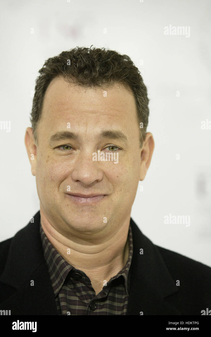 Tom Hanks at the premiere for 'Polar Express' on November 7, 2004 in Los Angeles, California. Photo credit: Francis Specker Stock Photo