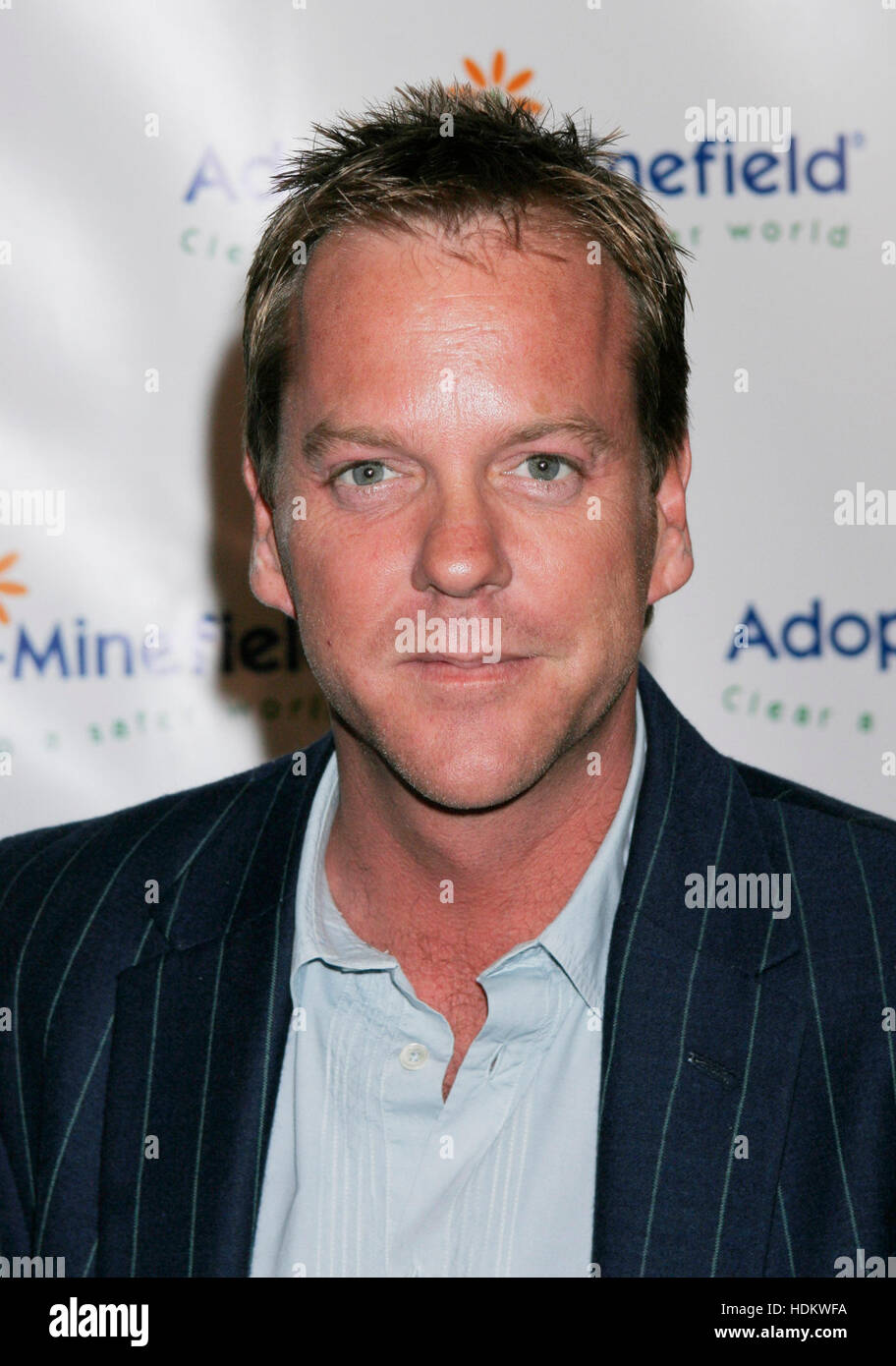 Actor Kiefer Sutherland arrives for the 4th Annual Benefit Gala for Adopt-A-Minefield at Century Plaza Hotel in Los Angeles, California on Friday 15 October, 2004. Photo credit: Francis Specker Stock Photo