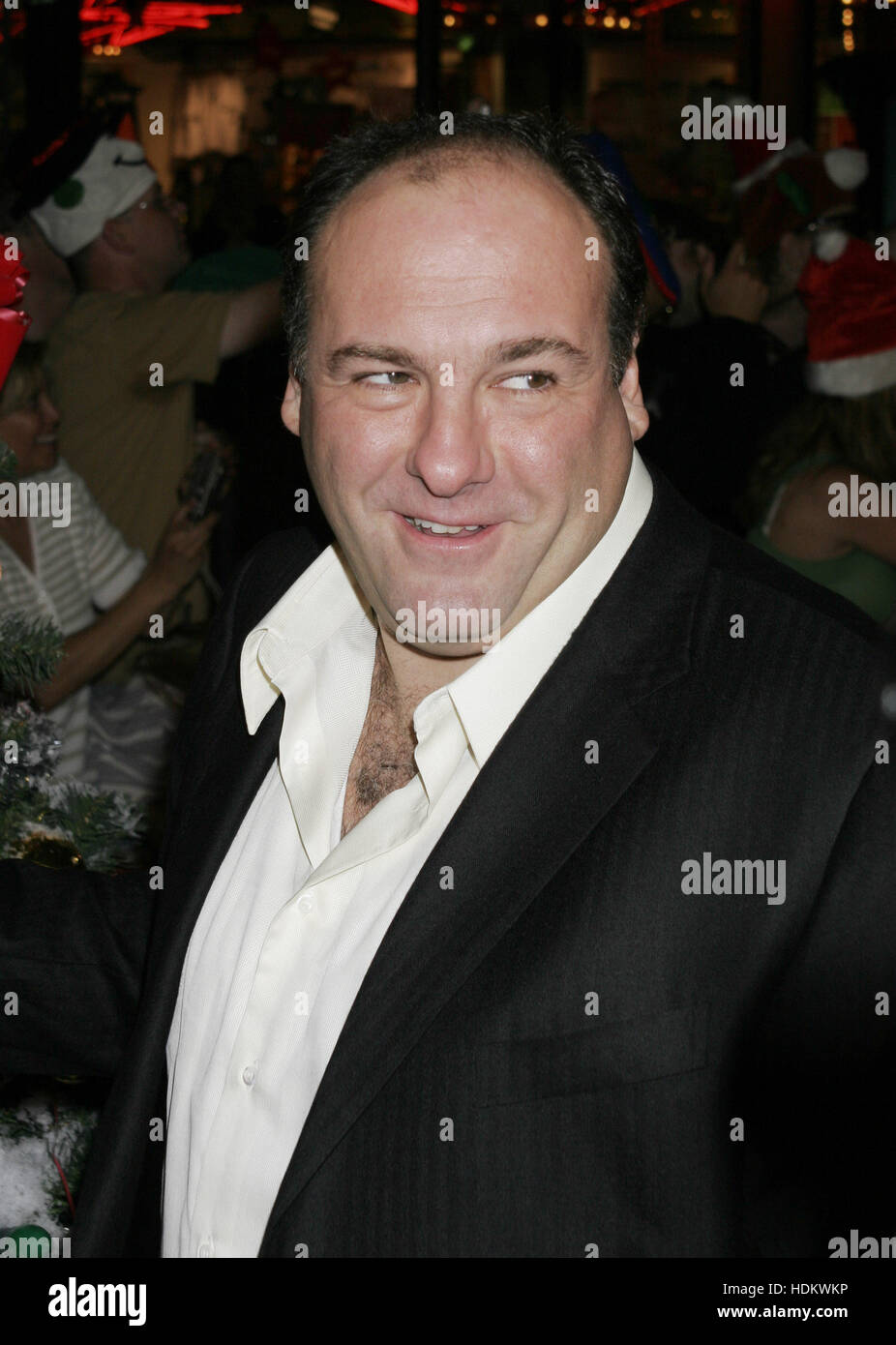 James Gandolfini at the premiere for 'Surviving Christmas' on October 143, 2004 in Los Angeles, California. Photo credit: Francis Specker Stock Photo