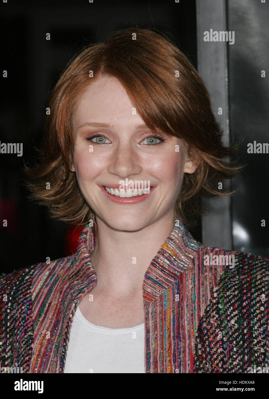 Bryce Dallas Howard at the premiere for 'Friday Night Lights' on October 6, 2004 in Los Angeles, California. Photo credit: Francis Specker Stock Photo