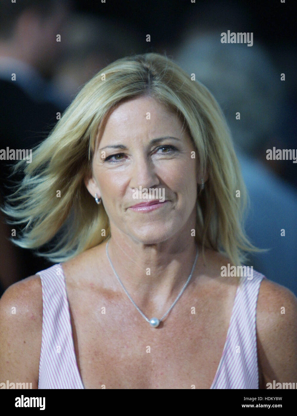Wimbledon Champion Chris Evert at the premiere of 'Wimbledon' in Beverly Hills on September 13, 2004 in Los Angeles, California. Photo credit: Francis Specker Stock Photo