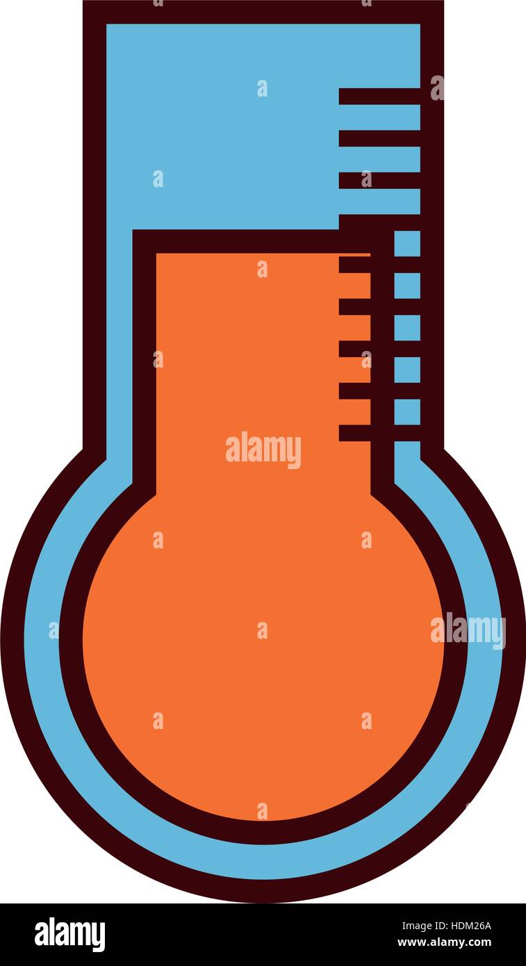 analog thermometer icon image vector illustration design Stock Vector