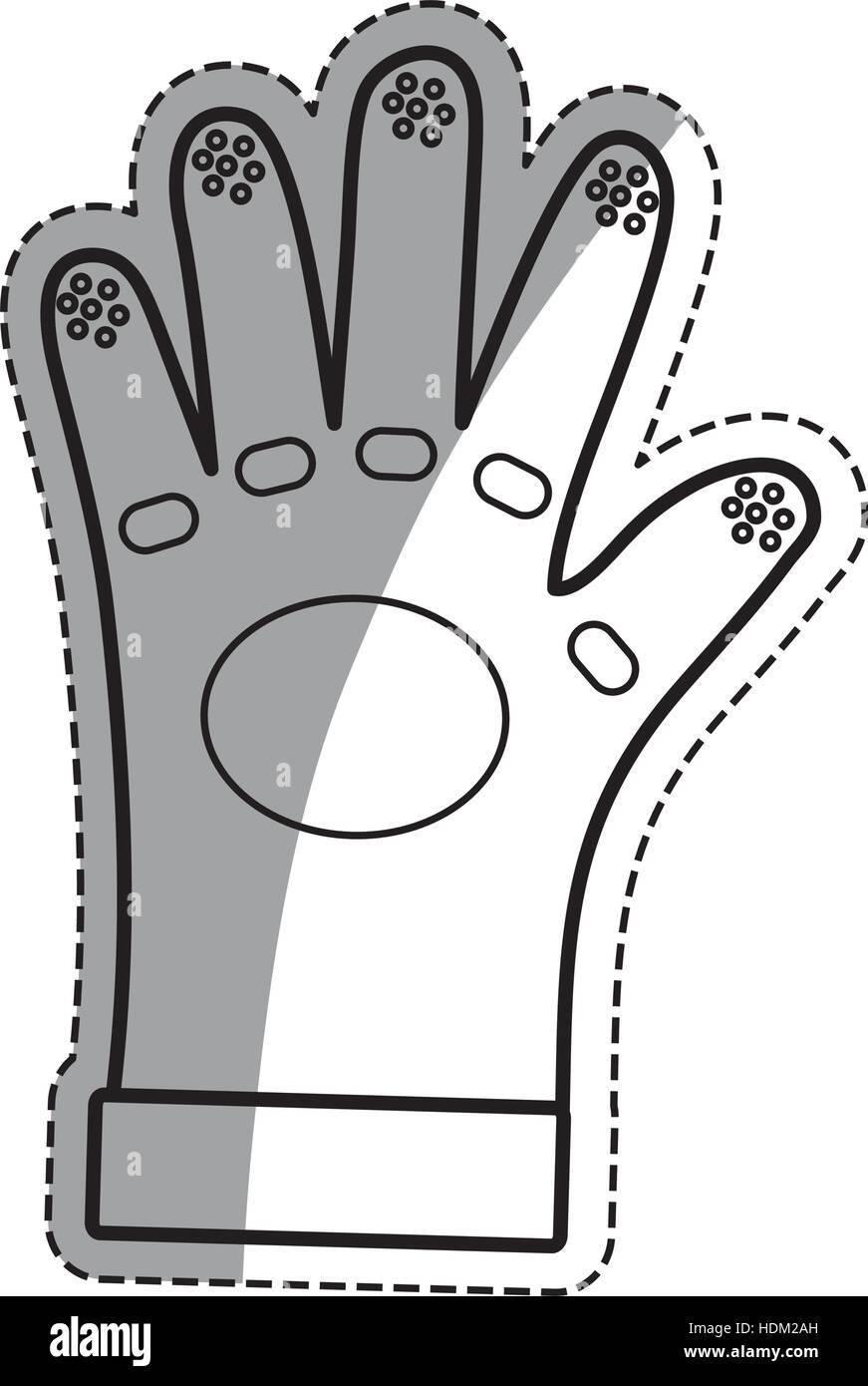 Cut safe glove Stock Vector Images - Alamy