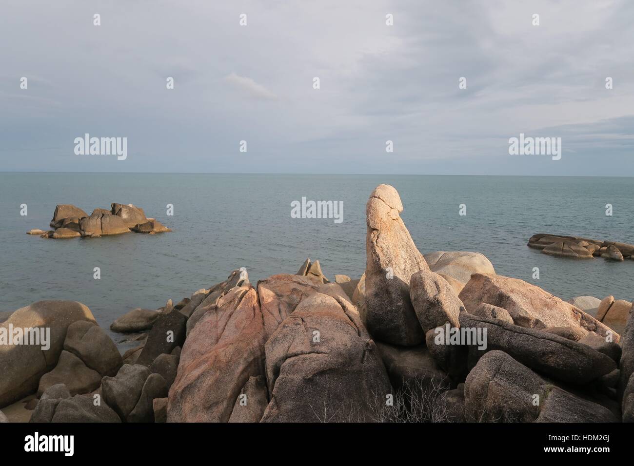 Grandfather Rocks (Hin Yai & Hin Ta), Koh Samui Stock Photo
