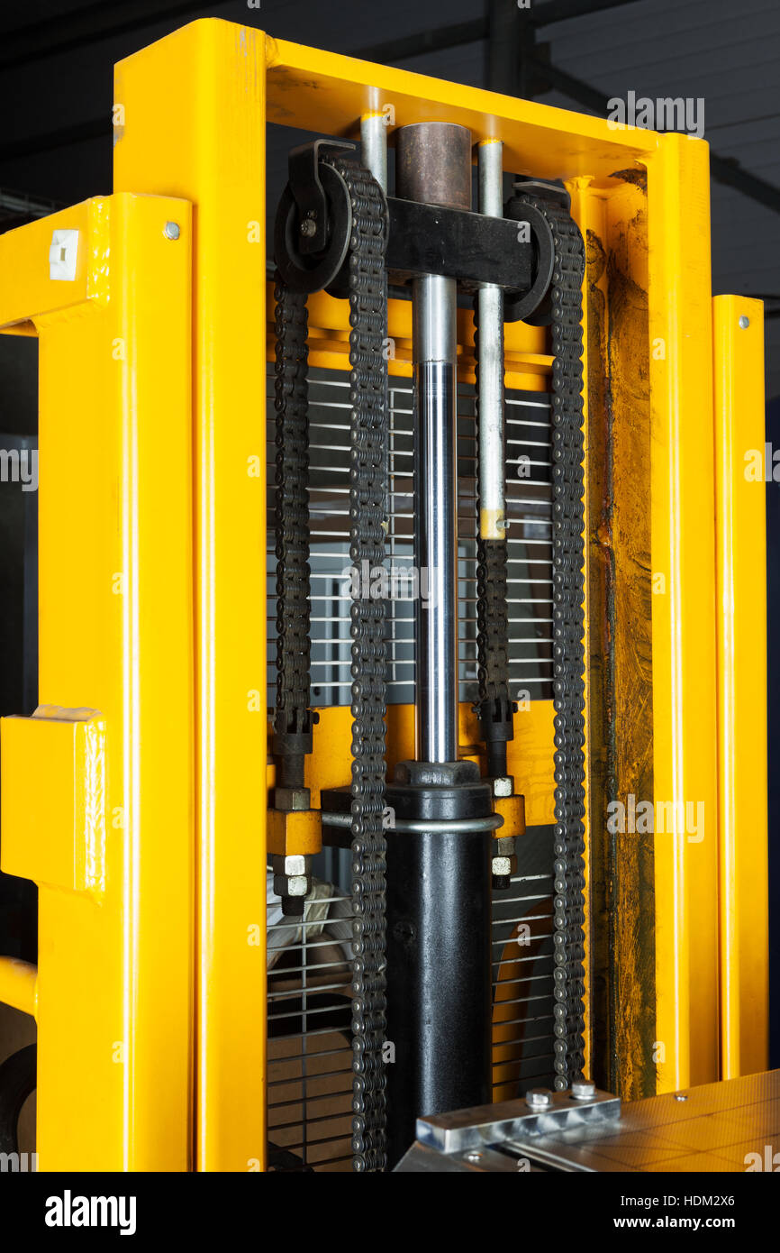 lifting gear modern truck close up Stock Photo Alamy