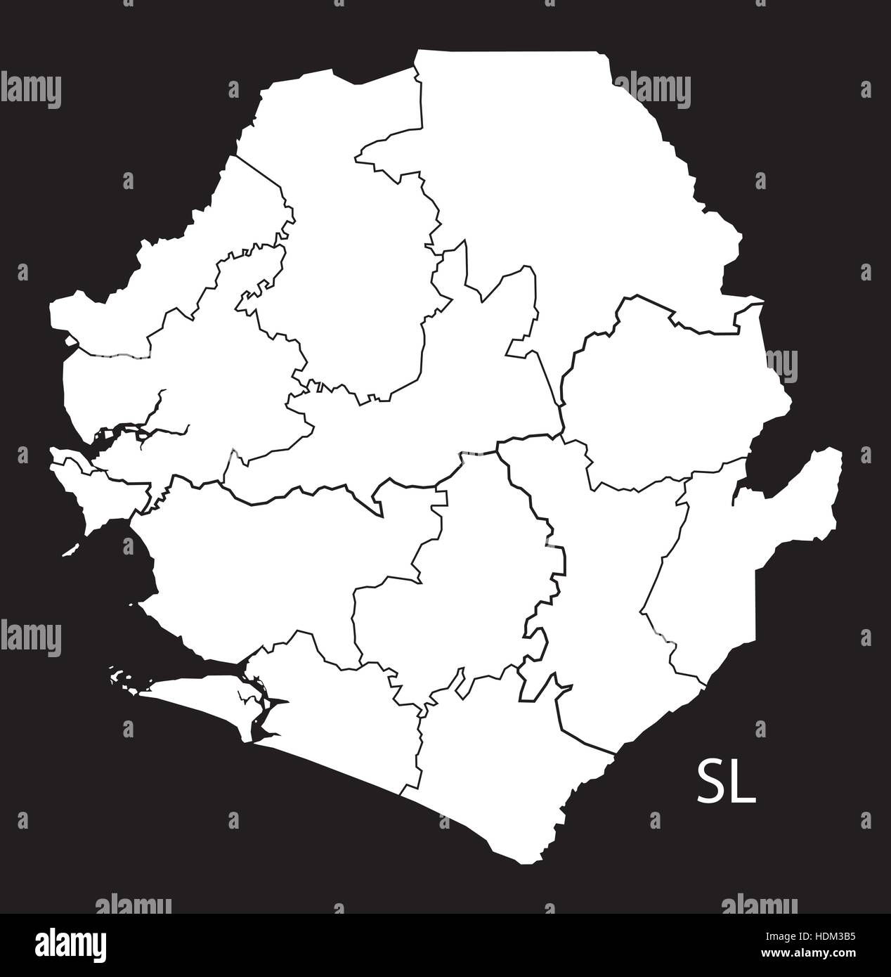 Sierra Leone Map Stock Photos & Sierra Leone Map Stock Images - Alamy