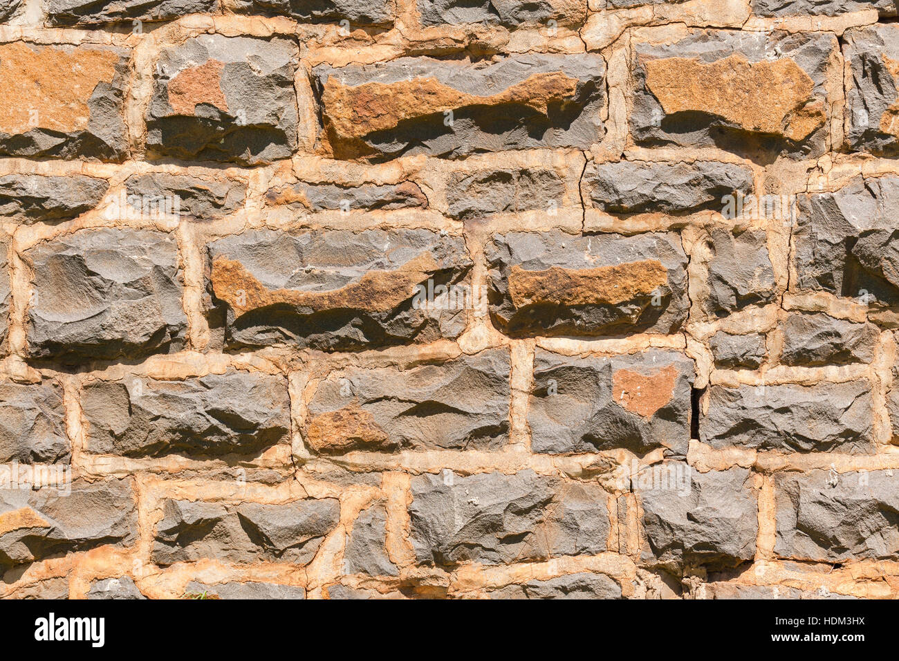 Farm house outside walls built with granite stones natural resources