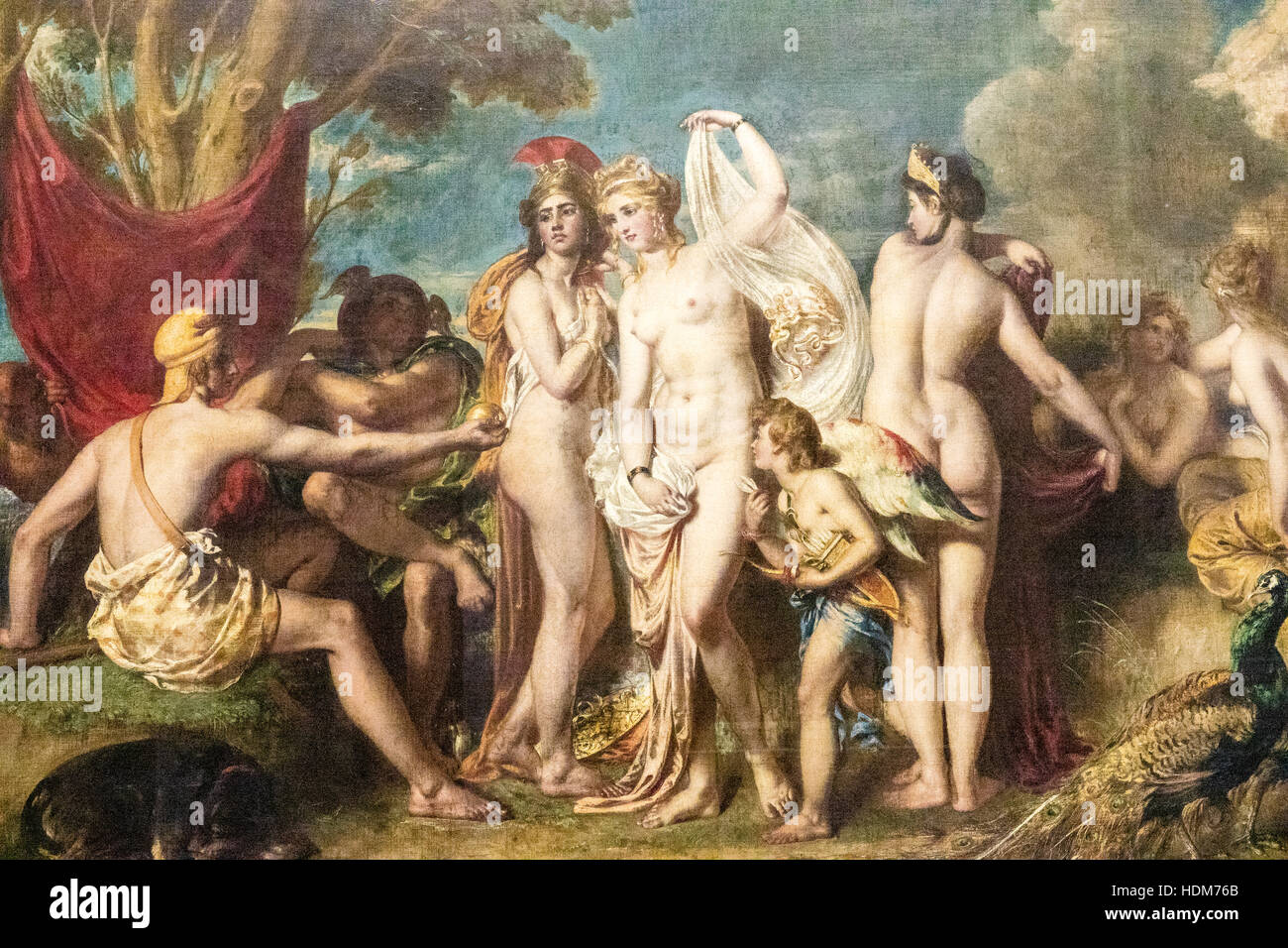 The Judgement of Paris, Lady Lever Art Gallery, Port Sunlight Museum,  Wirral, Merseyside. England Stock Photo