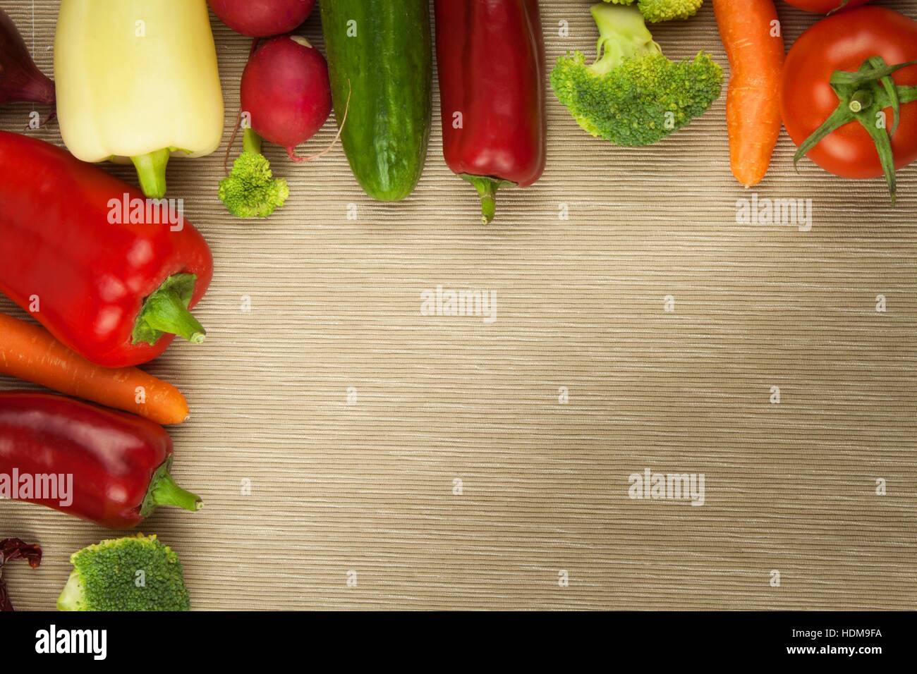 Fresh vegetables raw diet. Preparing vegetarian food. Vegetable menu