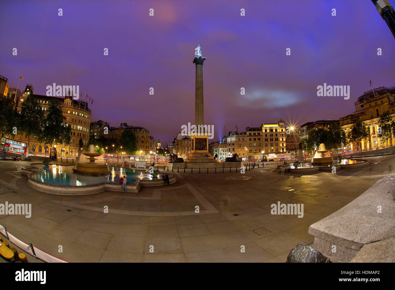 General view of Trafalgar Square, London Where: London, United Kingdom